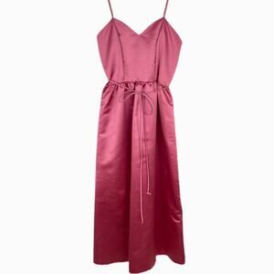 Vintage 70s House of Bianchi Pink Gown Sz 12